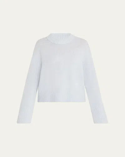 Lisa Yang Sony Cashmere Drop-shoulder Crewneck Sweater In White