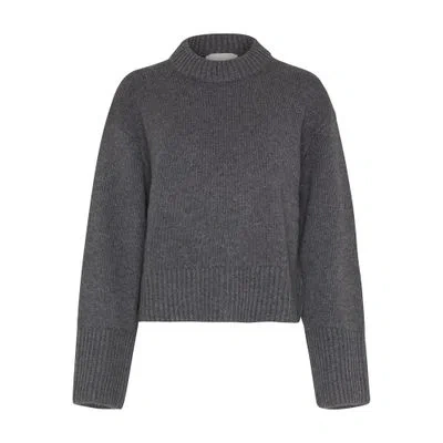 Lisa Yang Sony Cashmere Round-neck Sweater In Grey