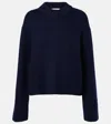 Lisa Yang Sony Cashmere Round-neck Sweater In Blue