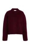 Lisa Yang Sony Cashmere Sweater In Burgundy