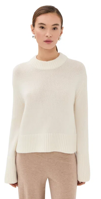 LISA YANG SONY CASHMERE SWEATER CREAM