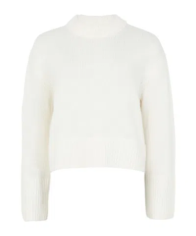 Lisa Yang Sony Cashmere Round-neck Sweater In White