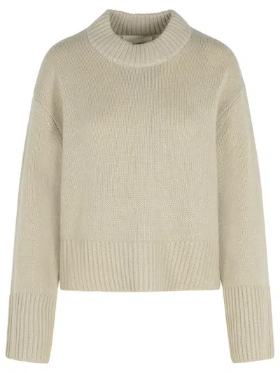 LISA YANG LISA YANG 'SONY' IVORY CASHMERE SWEATER