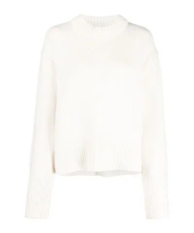 Lisa Yang Sony Ribbed Knitted Sweater In White