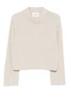 Lisa Yang Sony Ribbed Sweater In Neutral