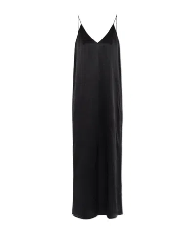 Lisa Yang Spaghetti Strap Maxi Dress In Black