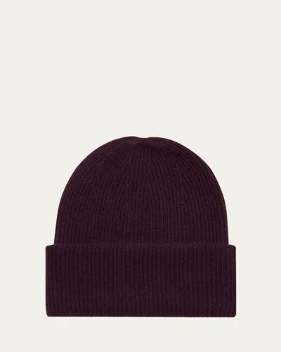 Lisa Yang Stockholm Ribbed Cashmere Beanie In Brown