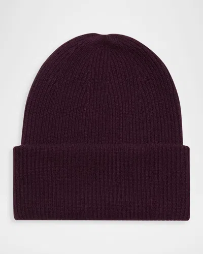 Lisa Yang Stockholm Ribbed Cashmere Beanie In Brown