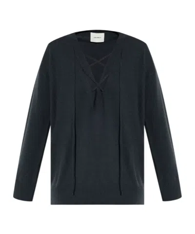 Lisa Yang Erna V-neck Cashmere Jumper In Grey