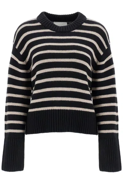 LISA YANG STRIPED CASHMERE SONY PULLOVER SWEATER