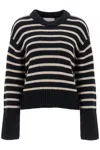 LISA YANG STRIPED CASHMERE SONY PULLOVER SWEATER