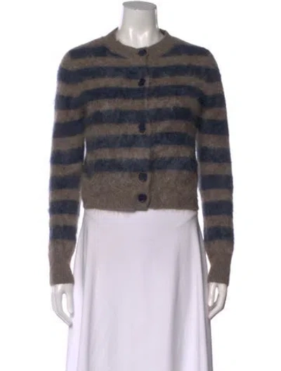 Pre-owned Lisa Yang Striped Crew Neck Sweater In Multi