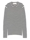 Lisa Yang Vivian Striped Cotton And Cashmere Top In White