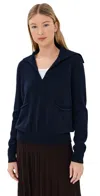 Lisa Yang Surie Cashmere Sweater Navy In Blue