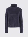 Lisa Yang The Floren High-neck Brushed Sweater In Blue