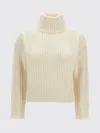 Lisa Yang Turtleneck Long-sleeves Sweater In White
