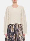 Lisa Yang Hannan Chasmere Sweater In Weiss