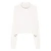 Lisa Yang Turtleneck Cropped Sweater In Neutral