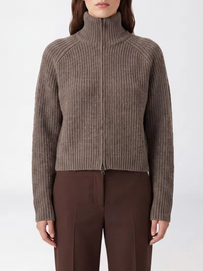 Lisa Yang Sweater Woman Color Beige In Brown