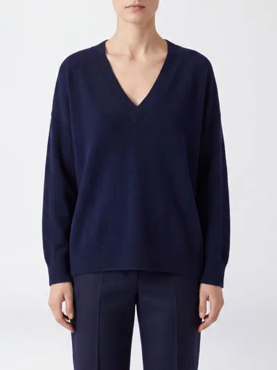 Lisa Yang Sweater Woman Color Blue