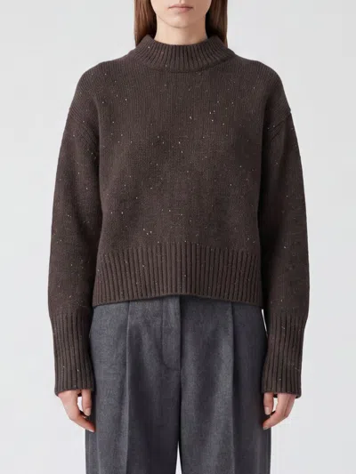Lisa Yang Sweater Woman Color Brown