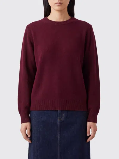 Lisa Yang Sweater Woman Color Red In Animal Print