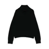 Lisa Yang Turtleneck Ribbed Jumper In Black