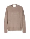 Lisa Yang Oversized Knitwear With Crewneck And Long Sleeves In Brown