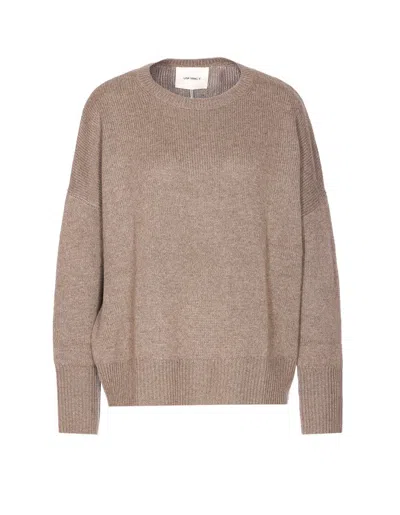 Lisa Yang Oversized Knitwear With Crewneck And Long Sleeves In Brown