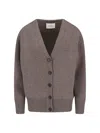 Lisa Yang V-neck Long Sleeve Knitwear Ii In Brown