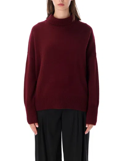Lisa Yang Sweaters In Burgundy