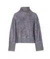 Lisa Yang The Floren High-neck Cashmere Sweater In Gray