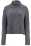 Lisa Yang Gray Fleur Turtleneck In Grey