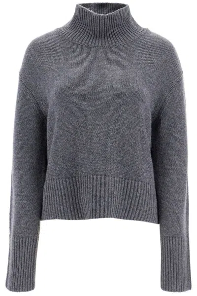 Lisa Yang Gray Fleur Turtleneck In Grey