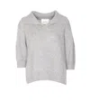 Lisa Yang Lailai Cashmere And Silk Polo Sweater In Multi