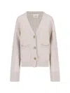 Lisa Yang V-neck Cardigan Danni In Multi