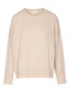 Lisa Yang Oversized Knitwear With Long Sleeves And Split In Neutral