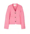 Lisa Yang Oversized Crewneck Knitwear Long Sleeves In Pink