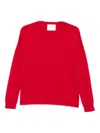 Lisa Yang Mable Crew-neck Cashmere Jumper In Red