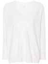 Lisa Yang White Cashmere Knitted Sweater In White