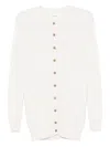 Lisa Yang Cable-knit Button Cardigan In White