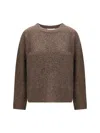 Lisa Yang Lova Crew-neck Sweater In Brown
