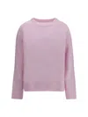 Lisa Yang Multicolor Cashmere Sweatshirt In Pink