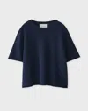 Lisa Yang T-shirt Cila Cashmere Navy