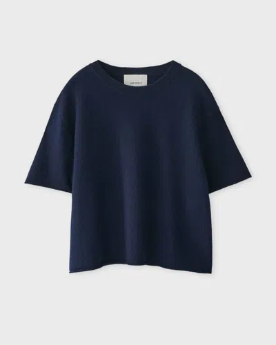 Lisa Yang T-shirt Cila Cashmere Navy