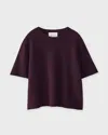 Lisa Yang T-shirt Cila Cashmere Mahogny In Purple