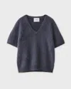 Lisa Yang T-shirt Lovisa Cashmere Grå In Blue