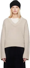 Lisa Yang Taupe Aletta Sweater In Sa Sand