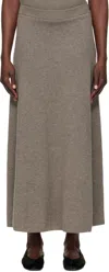 Lisa Yang Taupe Dolly Maxi Skirt In Tl Truffle