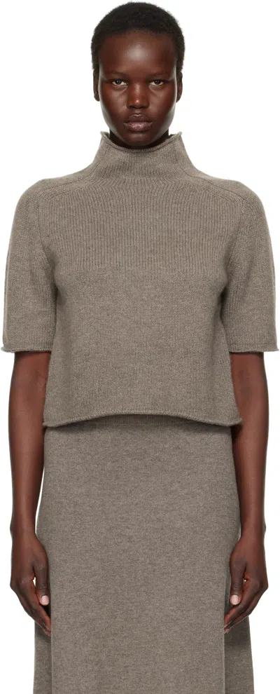 Lisa Yang Taupe Fride Turtleneck In Tl Truffle